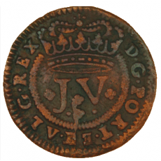 D. João V,  V Réis 1713 Cobre